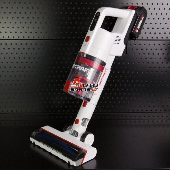 WORCRAFT Akumuliatorinis siurblys šluota 20V LI-ION 7