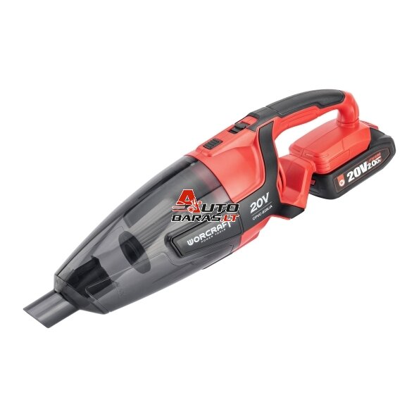 Akumuliatorinis siurblys WORCRAFT 20V LI-ION 2