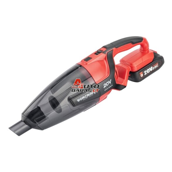 Akumuliatorinis siurblys WORCRAFT 20V LI-ION (Be akumuliatoriaus ir kroviklio) 4