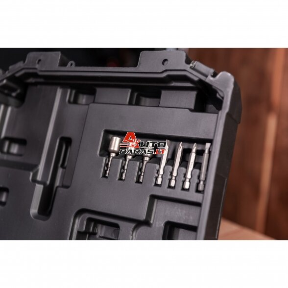 WORCRAFT Akumuliatorinis smūginis suktuvas 1/4'' HEX 20V LI-ION (plastikinė dėžė) 8