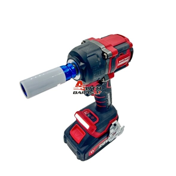 Akumuliatorinis smūginis veržliasukis 1/2'' 750Nm WORCRAFT 20V LI-ION (plastikinė dėžė) 3
