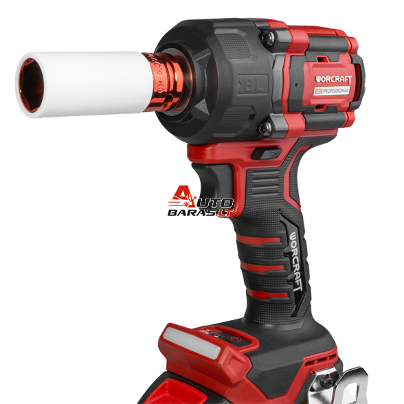 Akumuliatorinis smūginis veržliasukis 1/2'' 750Nm WORCRAFT 20V LI-ION (plastikinė dėžė) 5
