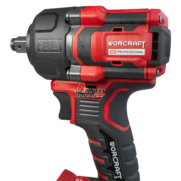 Akumuliatorinis smūginis veržliasukis 1/2'' 750Nm WORCRAFT 20V LI-ION (plastikinė dėžė) 7
