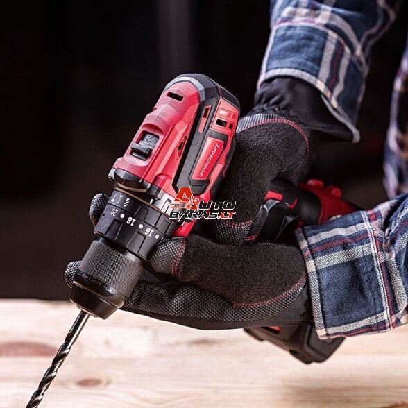 WORCRAFT Akumuliatorinis suktuvas-gręžtuvas 20V LI-ION, 2x2.0Ah (pl.dėž) CHD-S20LiB 19
