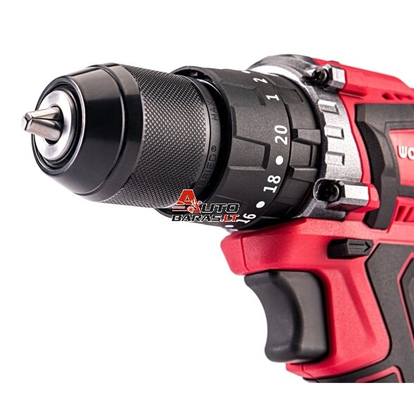 WORCRAFT Akumuliatorinis suktuvas-gręžtuvas 20V LI-ION, 2x2.0Ah (pl.dėž) CHD-S20LiB 8