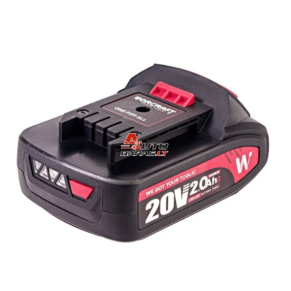 WORCRAFT Akumuliatorinis suktuvas-gręžtuvas 20V LI-ION, 2x2.0Ah (pl.dėž) CHD-S20LiB 13