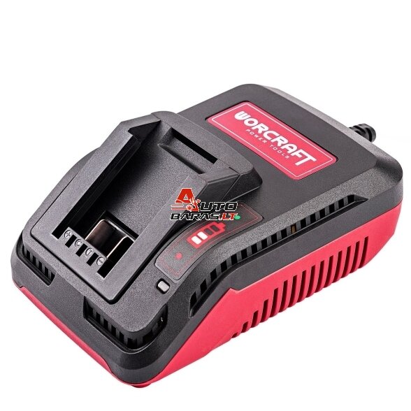 Akumuliatorinis suktuvas-gręžtuvas su kalimu WORCRAFT 20V LI-ION ir priedais 78vnt., 2x2.0Ah 13