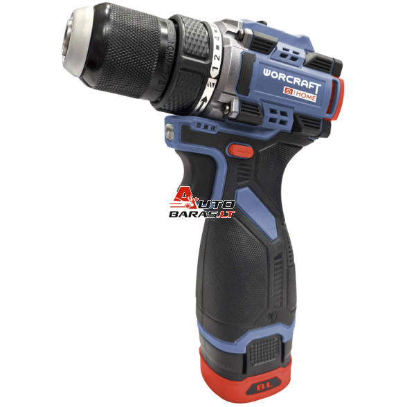 Akumuliatorinis suktuvas-gręžtuvas WORCRAFT su priedais 16.8V LI-ION (pl.dėž.) 2
