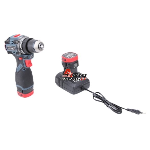 Akumuliatorinis suktuvas-gręžtuvas WORCRAFT su priedais 16.8V LI-ION (pl.dėž.) 4