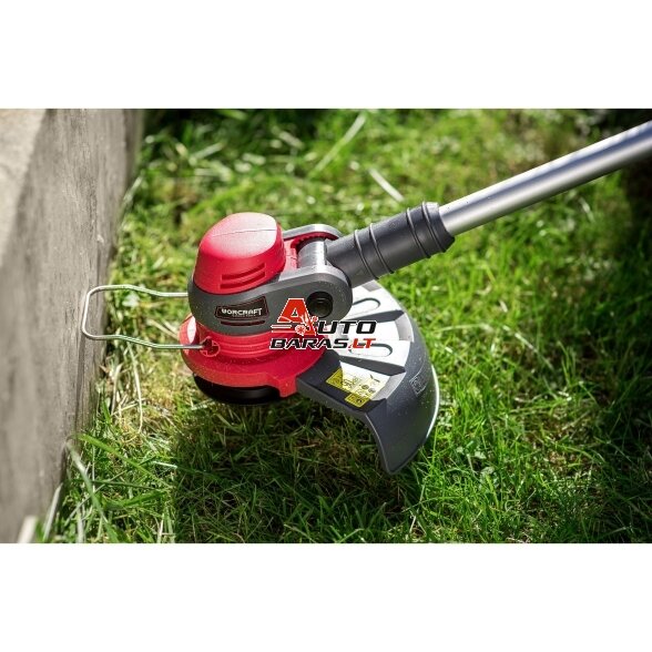 WORCRAFT Akumuliatorinis trimeris su priedais 20V LI-ION 4.0ah 12