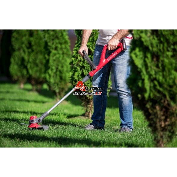 WORCRAFT Akumuliatorinis trimeris su priedais 20V LI-ION 4.0ah 10