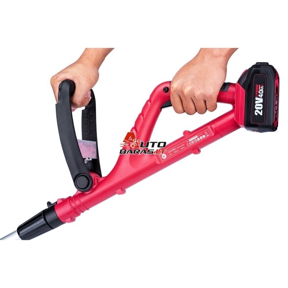 WORCRAFT Akumuliatorinis trimeris su priedais 20V LI-ION 4.0ah 3