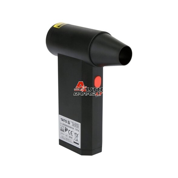 YATO Akumuliatorinis turbo pūstuvas mini 135000 RPM 7.2V LI-ION 6