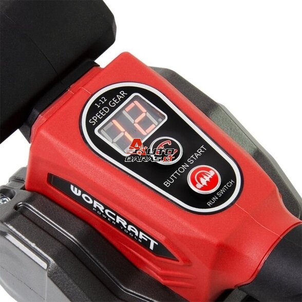 WORCRAFT Akumuliatorinis vibracinis įrankis plytelėms su plastikine dėže 20V 2.0Ah 5