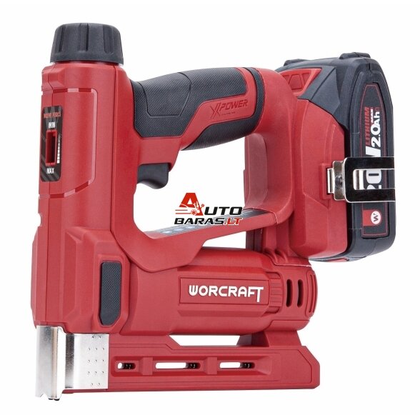 WORCRAFT Akumuliatorinis viniakalis-kabiamušis 20V 2.0Ah LI-ION