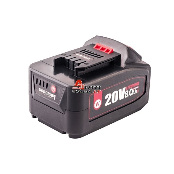 Akumuliatorius akum.įrankiams WORCRAFT 20V 8.0Ah LI-ION 1