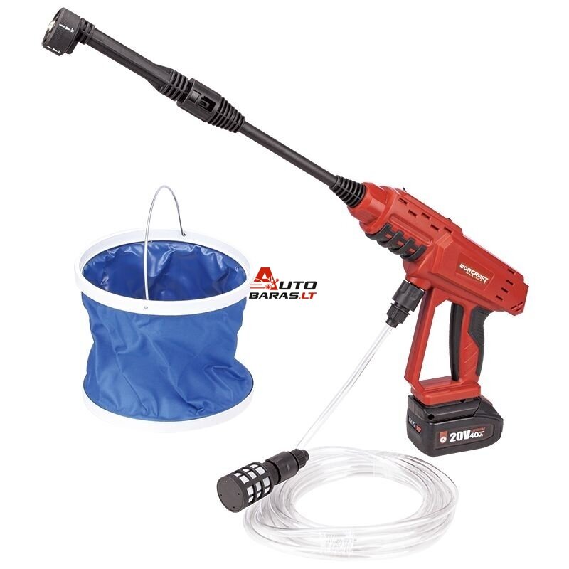 WORCRAFT Akumuliatorinis aukšto slėgio plovimo pistoletas 20V LI-ION 2