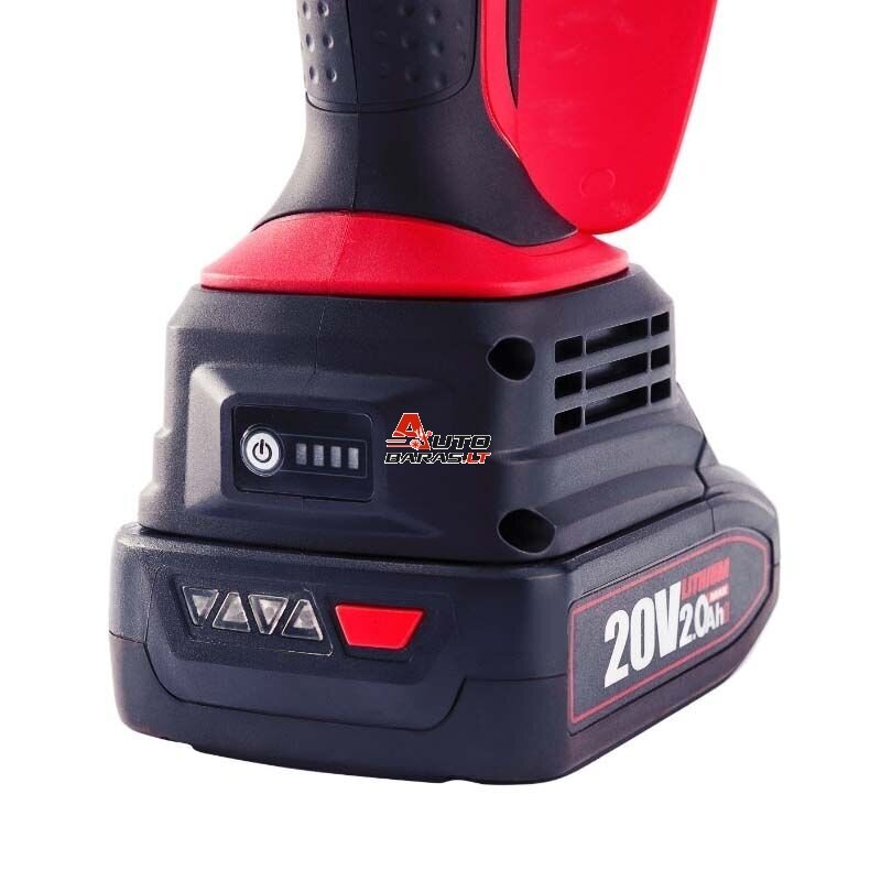 Akumuliatorinis grandininis mini pjūklas WORCRAFT 20V LI-ION (Be akumuliatoriaus ir kroviklio) 6