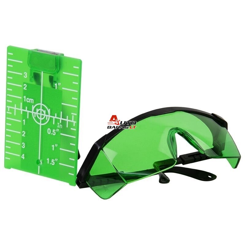 WORCRAFT Akumuliatorinis kryžminių linijų nivelyro 3x3D rinkinys (žalias lazeris) 20V LI-ION (XCUBE dėžė) 6