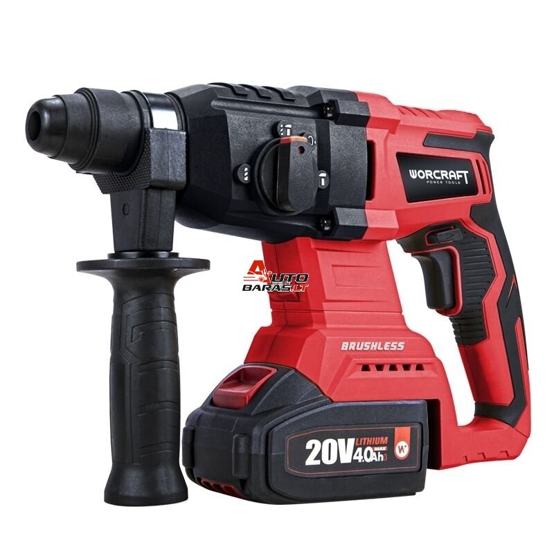 WORCRAFT Akumuliatorinis perforatorius 20V LI-ION, 4.0Ah (plastikinė dėžė) 5