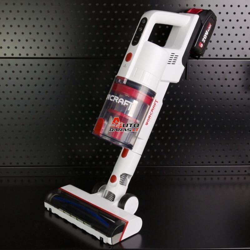 WORCRAFT Akumuliatorinis siurblys šluota 20V LI-ION 7