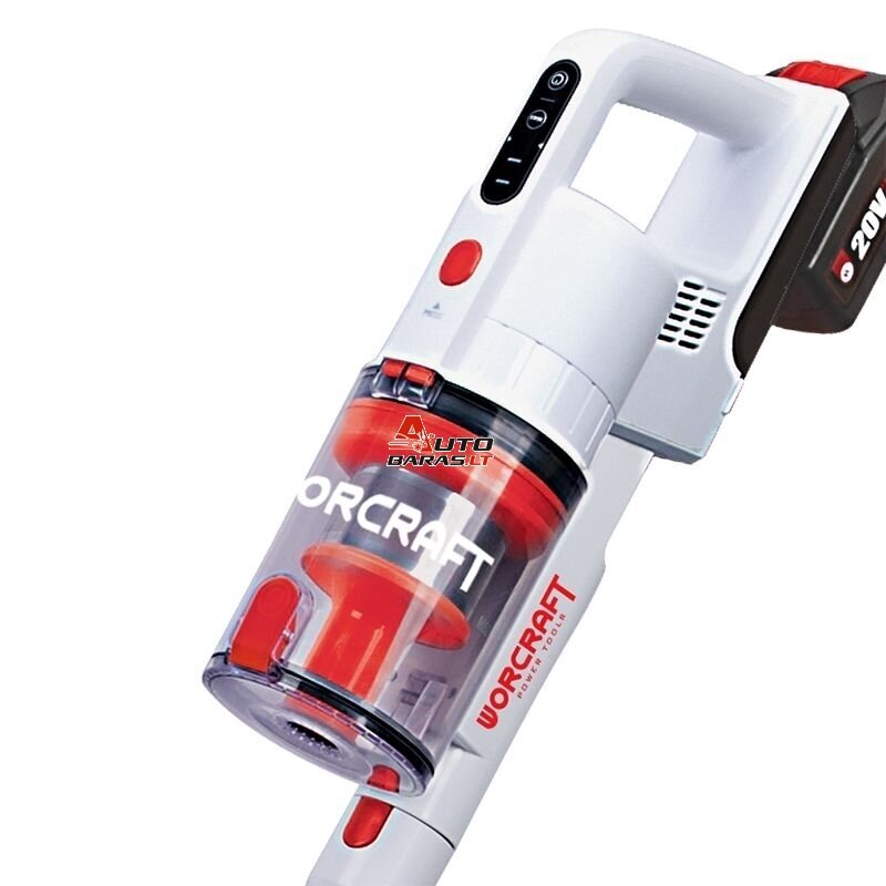 WORCRAFT Akumuliatorinis siurblys šluota 20V LI-ION 2