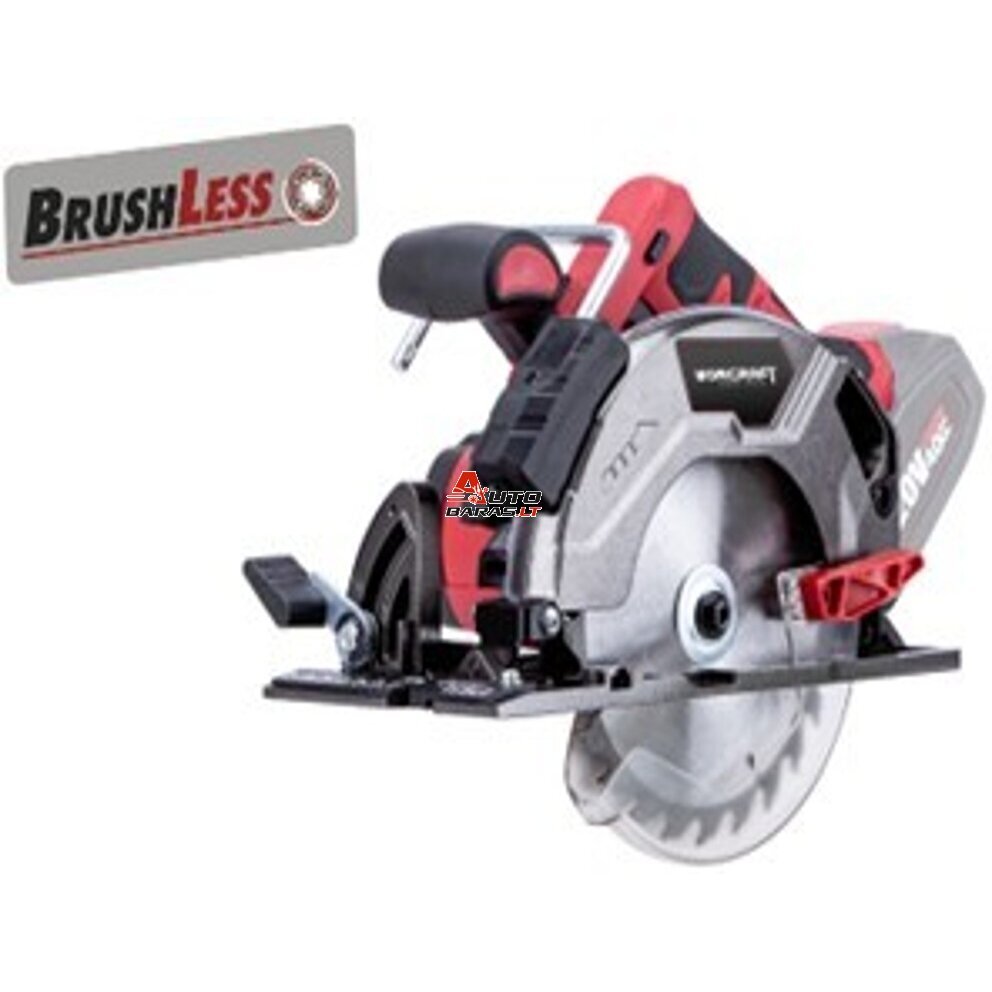 WORCRAFT Akumuliatorinis pjūklas diskinis su laseriu 165mm 20V LI-ION