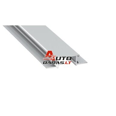 Aliuminis įleidžiamas profilis Zati Lumines LED juostoms (priglaistomas, pilkas, 2m) Aliuminis įleidžiamas profilis Zati Lumines LED juostoms (priglaistomas, pilkas, 2m)