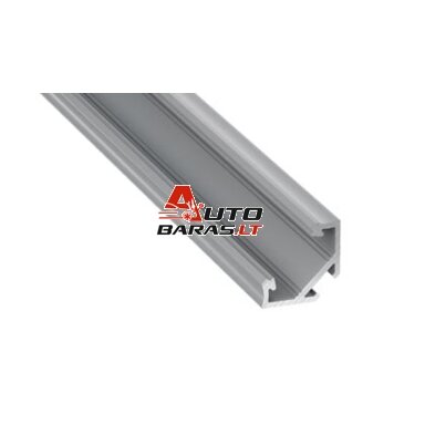 Aliuminis kampinis profilis Lumines LED juostoms C (pilkas, 2m) Aliuminis kampinis profilis Lumines LED juostoms C (pilkas, 2m)