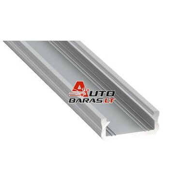 Aliuminis paviršinis profilis Lumines LED juostoms D (pilkas, 3m) Aliuminis paviršinis profilis Lumines LED juostoms D (pilkas, 3m)