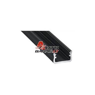 Aliuminis profilis Lumines LED juostoms A (juodas, anoduotas, 3m)