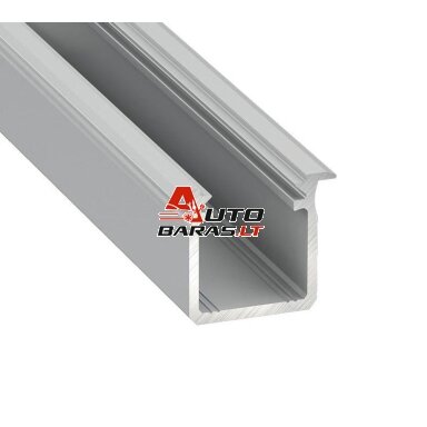 Aluminum recessed profile for Lumines LED strips (gray, recessed, 2m) Aluminum recessed profile for Lumines LED strips (gray, recessed, 2m)