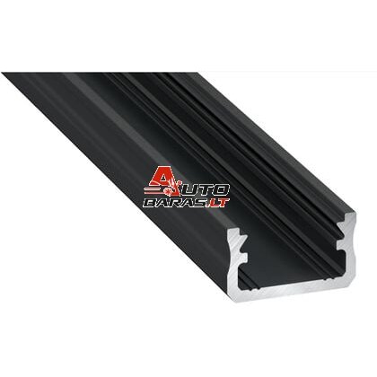 Aliuminis profilis Lumines LED juostoms A (juodas, 2m)