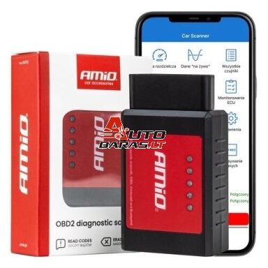 AMIO OBD2 BT XL Universalus diagnostinis skeneris Bluetooth AMIO OBD2 BT XL Universalus diagnostinis skeneris Bluetooth