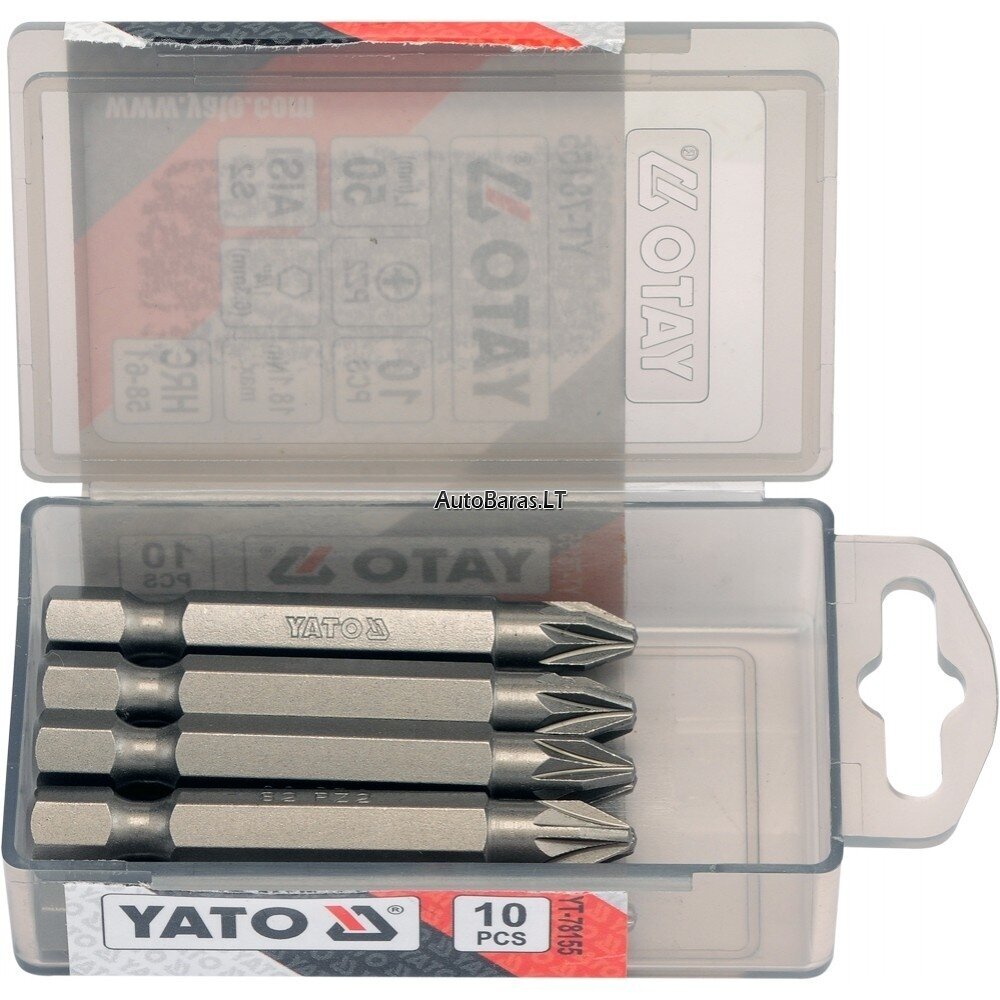 Antgalis 1/4' PZ #2x 50mmL (10vnt) 2
