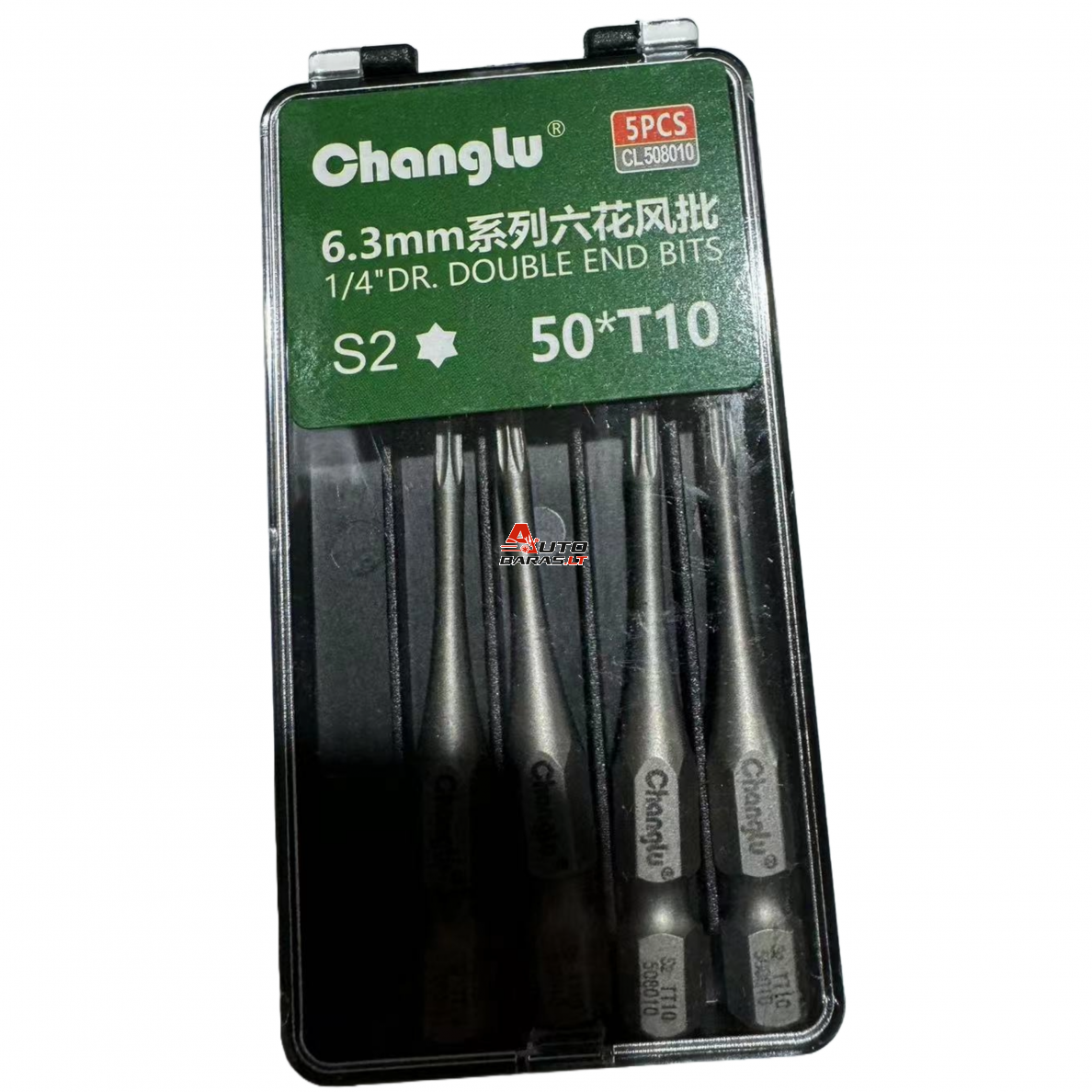 Antgalis smūginis TORX 1/4" (6.3mm), 5vnt. 1