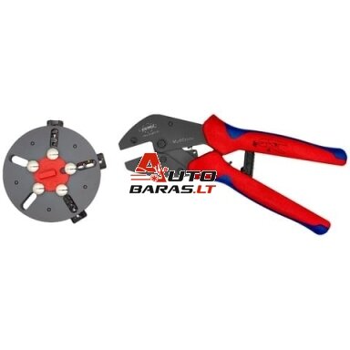 Antgalių užspaudimo replės Knipex 97 33 01 (su skirtingomis užspaudimo formomis) Antgalių užspaudimo replės Knipex 97 33 01 (su skirtingomis užspaudimo formomis)