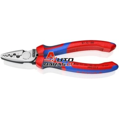 Antgalių užspaudimo replės Knipex 97 72 180 (0,25–16mm²) Antgalių užspaudimo replės Knipex 97 72 180 (0,25–16mm²)