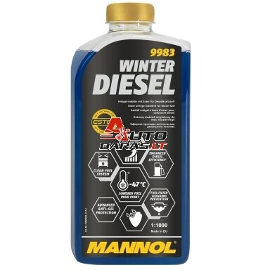 Antigelis dyzelinui -47°C MANNOL 1000ml 1:2000 Antigelis dyzelinui -47°C MANNOL 1000ml 1:2000
