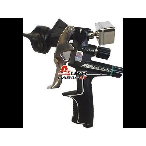 Ani Black pulverizatorius kartoninėje dėžėje. Galimos galvos 1.2; 1.3; 1.4 bei H.V.L.P. ; CLEAR ir H.P.S. versijos 2