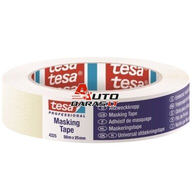Apsauginė dažymo juosta TESA (balta) 50m x 25mm 04325-00001-02 Apsauginė dažymo juosta TESA (balta) 50m x 25mm 04325-00001-02