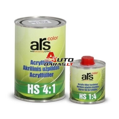 ARS HS 4:1 Akrilinis gruntas / užpildas su kietikliu, pilkas 0.8l+0.2l