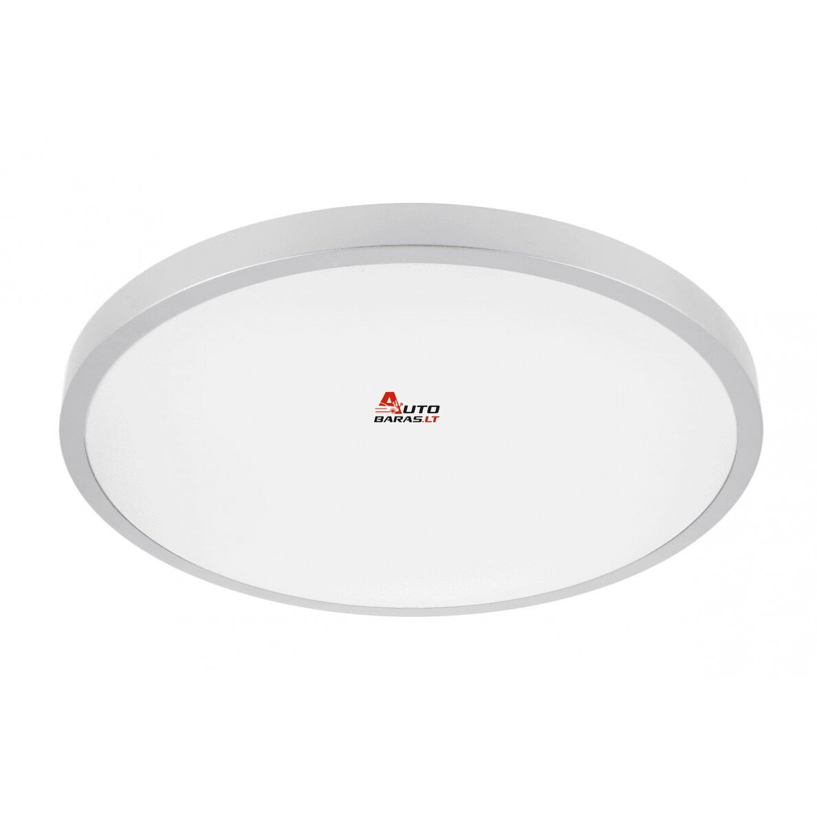 ATOL LED lubinis šviestuvas (32W, 2560lm, 4000K, sidabrinis, apvalus) GTV LD-ATOL32W-NW-02