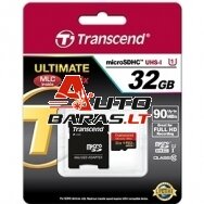 Atminties kortelė - Transcend Ultimate micro SDHC su adapteriu 32gb 10class UHS1 class 90mb/s 600x