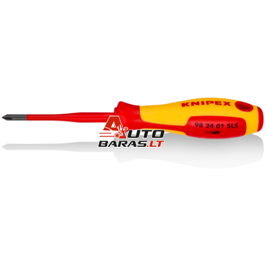 Atsuktuvas plius/minus KNIPEX VDE PH/S1x187mm Atsuktuvas plius/minus KNIPEX VDE PH/S1x187mm
