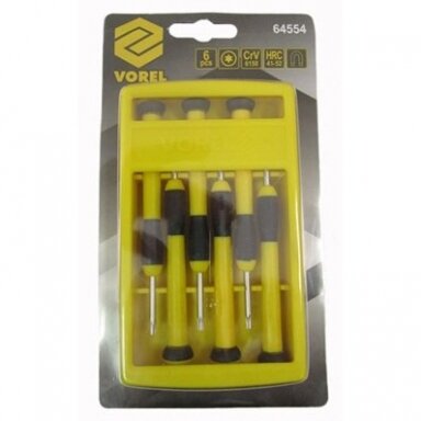 Atsuktuvų TORX mini rinkinys 6vnt. Atsuktuvų TORX mini rinkinys 6vnt.