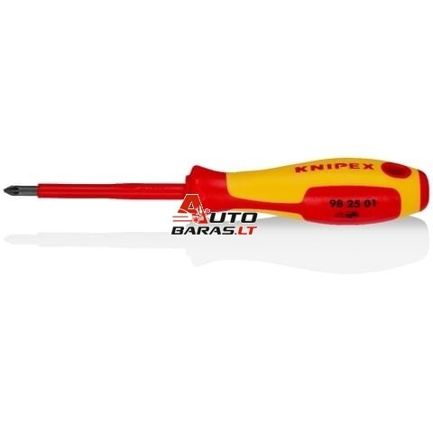 Atsuktuvas izoliuotas Knipex 98 25 01 (PZ1, 80mm, 1000V)