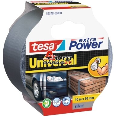 Audinio juosta TESA extraPower (pilka) 10m x 50mm 56348-00000-06 Audinio juosta TESA extraPower (pilka) 10m x 50mm 56348-00000-06