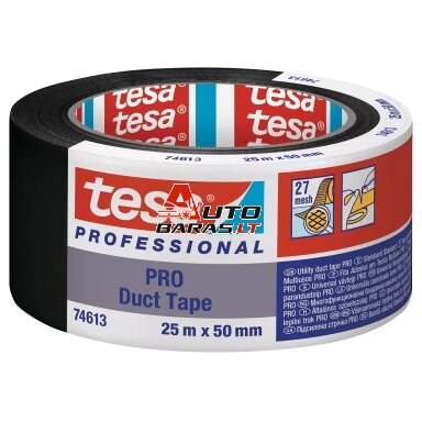Audinio juosta TESA STANDART (juoda) 25m x 50mm 74613-0000-00