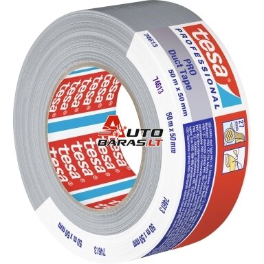 Audinio juosta TESA STANDART (pilka) 25m x 50mm 74613-0001-00 Audinio juosta TESA STANDART (pilka) 25m x 50mm 74613-0001-00